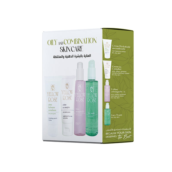 OILY AND COMBINATION SKIN CARE العناية بالبشرة الدهنية والمختلطة