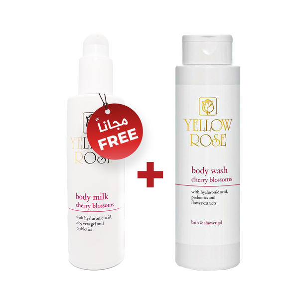 Medical Body Care Set – Cherry Blossoms (Body Wash 400ml + Body Milk 200ml)